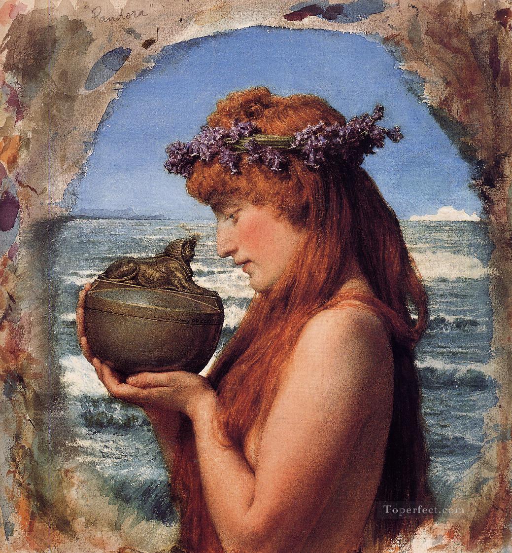 Pandora Romantic Sir Lawrence Alma Tadema Oil Paintings